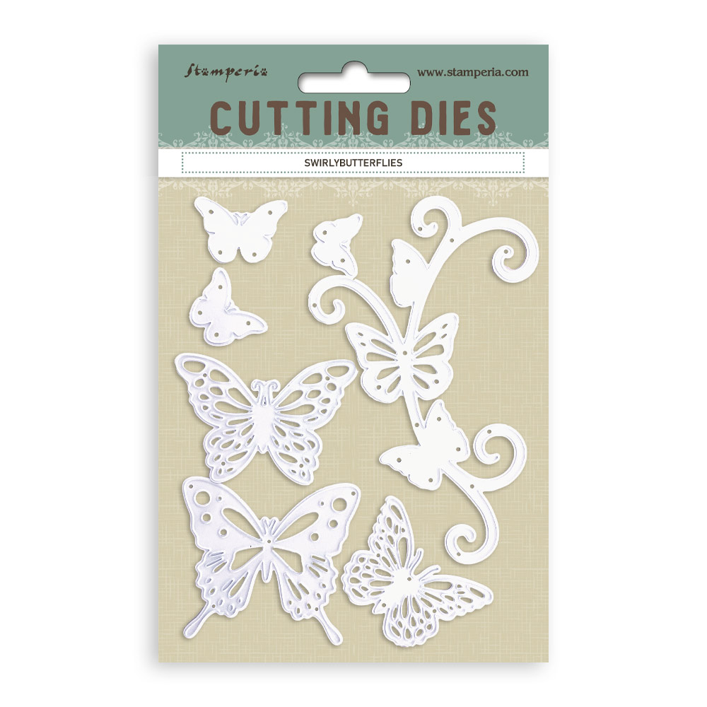 SFT07 - Stamperia - Stamperia Matrices de découpe – Swirly Butterflies - Cutting Dies