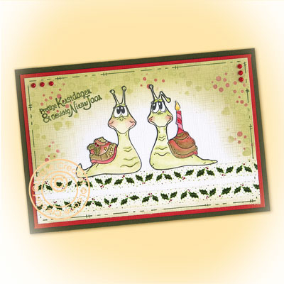 55.6845 - Leane Creatief - Couple de escargot - Tampons clear combi - Detail 1
