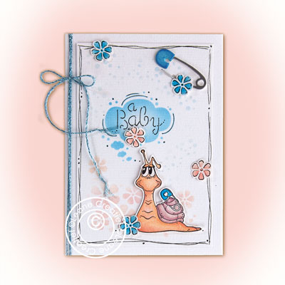 55.6845 - Leane Creatief - Couple de escargot - Tampons clear combi - Detail 2