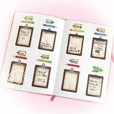 61.7088 - Leane Creatief - Clip boards - Washi - Detail 2