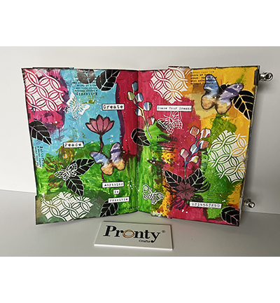 492.001.055 - Pronty - Chipboard Flowers - Grey Chipboard - Detail 1