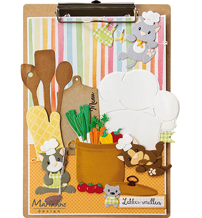 PS8086 - Marianne Design - Chefs hat & utensils - Cuisine - Detail 1