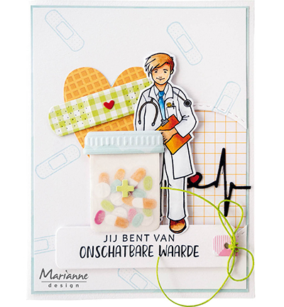 HT1660 - Marianne Design - Hetty's Doctor - Maladie - Detail 1