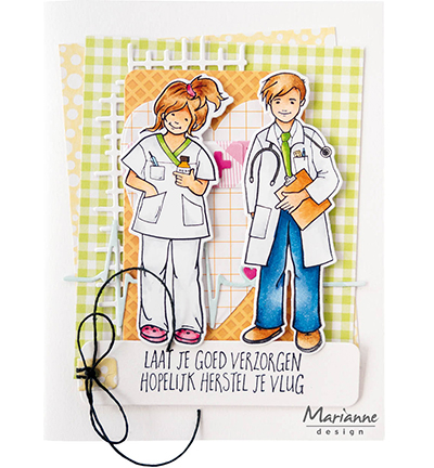 HT1660 - Marianne Design - Hetty's Doctor - Maladie - Detail 2