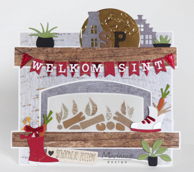 PS8048 - Marianne Design - Fire Place by Marleen - Maison - Detail 2