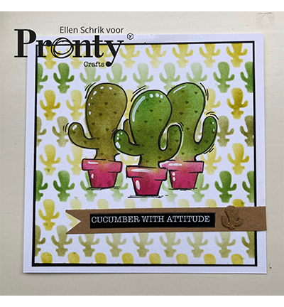 492.001.034.V - Pronty - Objects Rainbow & Cactus - Grey Chipboard - Detail 2