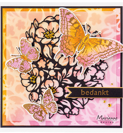 CR1586 - Marianne Design - Art texture XL - Floral - Art texture - Detail 1