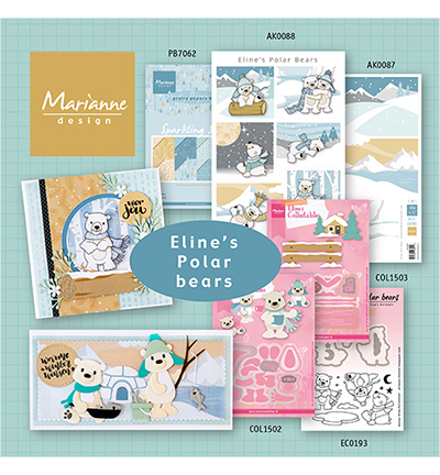 AK0087 - Marianne Design - Eline's backgrounds Snow & Ice - Eline - Detail 1