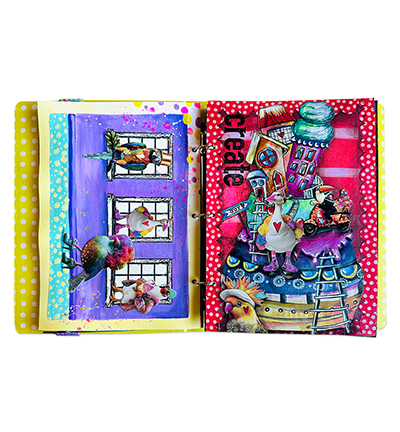 ABM-25-STAMP866 - Art by Marlene - Scene building Art by Marlene nr.866 - Noël, hiver - Detail 1