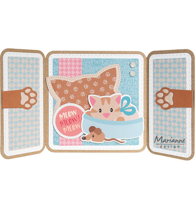 CA3200 - Marianne Design - Eline's Cats & Dogs - Animaux - Detail 1