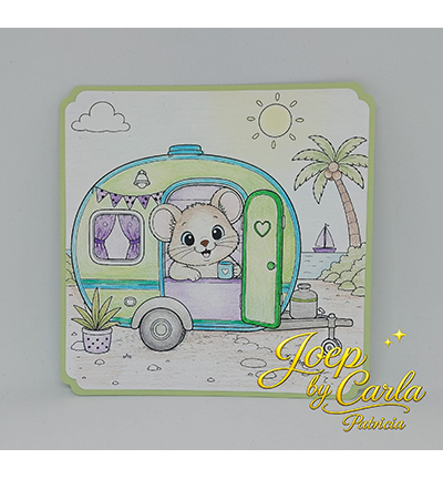 JBC-KK-2601001 - Joep By Carla - Milo op Vakantie - 12 kleurplaten - Coloriage de Milo - Detail 1