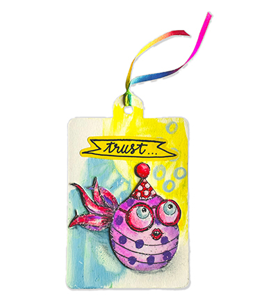 ABM-25-STAMP886 - Art by Marlene - Sea creatures Art By Marlene nr. 886 - La mer / plage - Detail 1