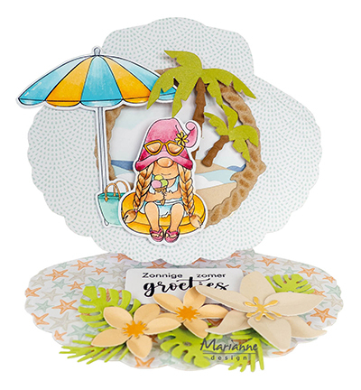 CS1134 - Marianne Design - Gnomes Beach girl - Gnome, Fées - Detail 1