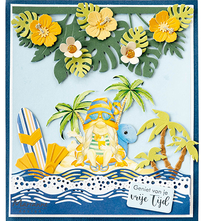 VK9602 - Marianne Design - Gnomes on the beach - Palmtrees - Général - Detail 1