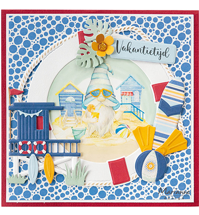 VK9602 - Marianne Design - Gnomes on the beach - Palmtrees - Général - Detail 2