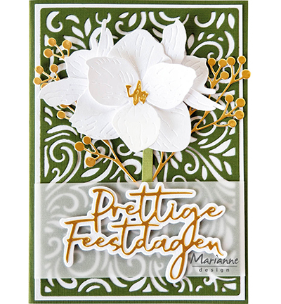 LR0834 - Marianne Design - Tiny's Amaryllis - Fleurs - Detail 1