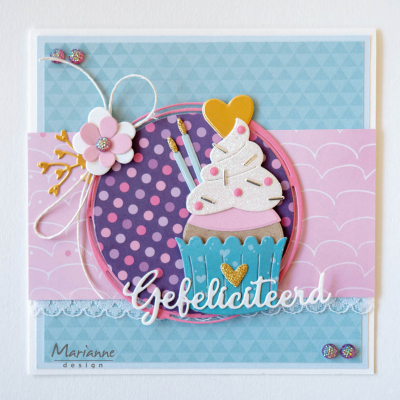 COL1481 - Marianne Design - Cupcakes by Marleen - Manger, boire - Detail 1