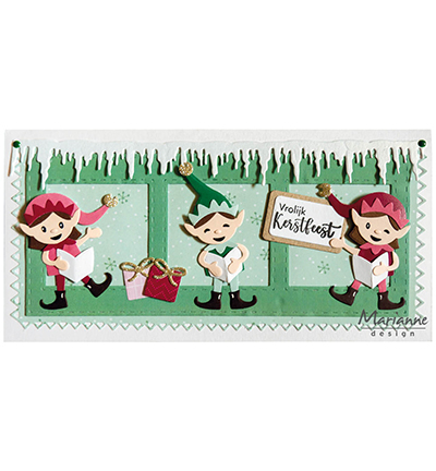 PB7065 - Marianne Design - Jolly Christmas - Pretty Papers Blocks - Detail 1