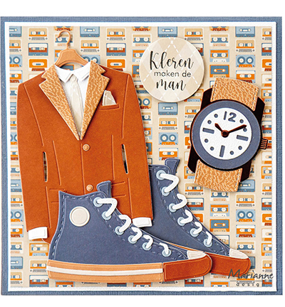 PK9208 - Marianne Design - Hi Handsome! - A4 paper pad - Pretty Papers Blocks - Detail 1
