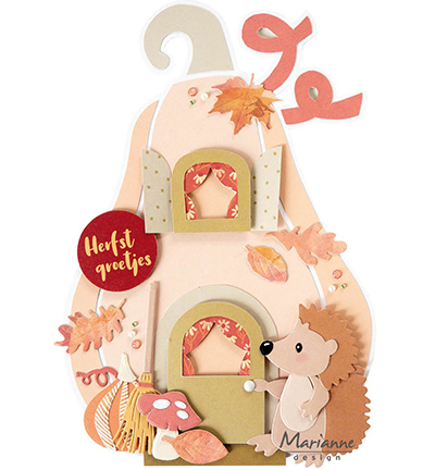 PS8189 - Marianne Design - Pumpkin cottage by Marleen - Maison - Detail 1