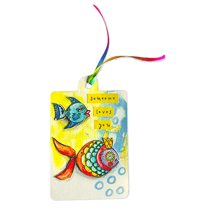 ABM-25-STAMP886 - Art by Marlene - Sea creatures Art By Marlene nr. 886 - La mer / plage - Detail 2