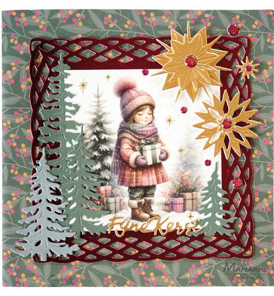 CS1144 - Marianne Design - Silhouette Art - Pine - Silhouette  - Detail 2