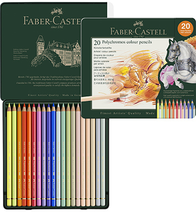 FC-110020 - Faber Castell - FC Polychromos Metalen blik 20st. - Sets & etuis Polychromos - Detail 2 FC-110020 - Faber Castell - FC Polychromos Metalen blik 20st. - Sets & etuis Polychromos - Detail 2