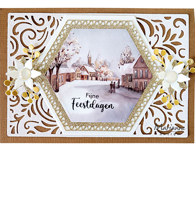 CR1639 - Marianne Design - Background Swirls A6 - Fond - Detail 1