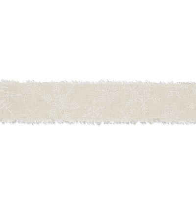 24018-040-72 - Halbach - Linen/White - Cotton Ribbon  - Detail 1