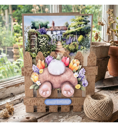 11-DCD745 - Katy Sue Designs - Bunny Kisses & Fluffy Tails - 3D Die Cut Decoupage - Detail 3