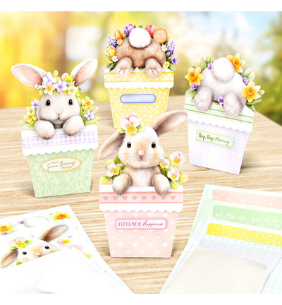 17-10109BFP - Katy Sue Designs - Bunny Tails & Flower Pots - Card Making Kits - Detail 1 17-10109BFP - Katy Sue Designs - Bunny Tails & Flower Pots - Card Making Kits - Detail 1