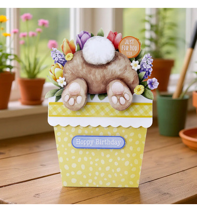 17-10109BFP - Katy Sue Designs - Bunny Tails & Flower Pots - Card Making Kits - Detail 3 17-10109BFP - Katy Sue Designs - Bunny Tails & Flower Pots - Card Making Kits - Detail 3