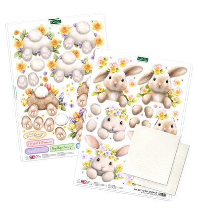 17-10109BFP - Katy Sue Designs - Bunny Tails & Flower Pots - Card Making Kits - Detail 4 17-10109BFP - Katy Sue Designs - Bunny Tails & Flower Pots - Card Making Kits - Detail 4