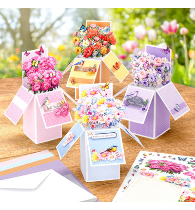 17-10110BBB - Katy Sue Designs - Blooming Box Bouquets, Pop Up - Card Making Kits - Detail 1 17-10110BBB - Katy Sue Designs - Blooming Box Bouquets, Pop Up - Card Making Kits - Detail 1