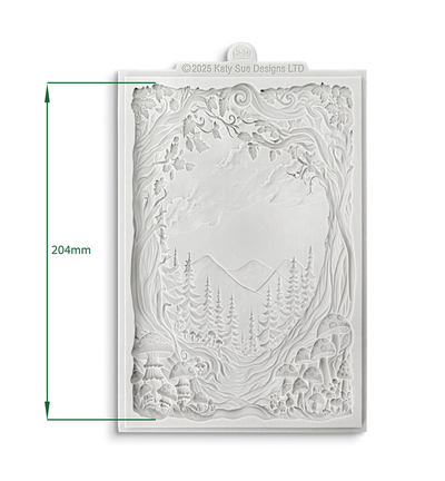 CE0154-CS - Cosmic Shimmer - Enchanted Forest Scene - Cosmic Shimmer Silicone Mould - Detail 1
