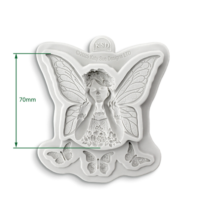 CF0075-CS - Cosmic Shimmer - Fairy Queen - Cosmic Shimmer Silicone Mould - Detail 1