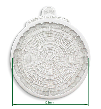 DM0056-CS - Cosmic Shimmer - Medium Log Slice - Cosmic Shimmer Silicone Mould - Detail 1