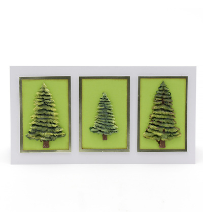 CE0052-CS - Katy Sue Designs - Moule en silicone - Fir Trees Silhouettes - Silicone Mould - Detail 3