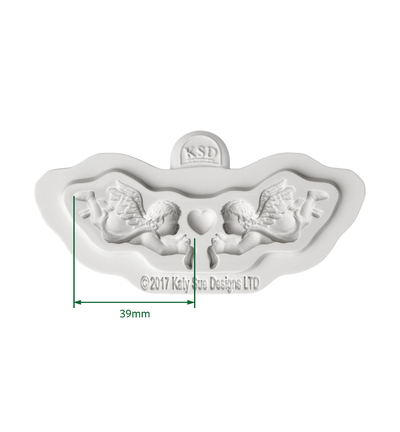 CE0062-CS - Katy Sue Designs - Moule en silicone - Mini Cherubs - Silicone Mould - Detail 1