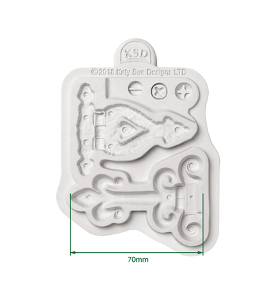 CE0082-CS - Katy Sue Designs - Moule en silicone - Hinges and Screws - Silicone Mould - Detail 1