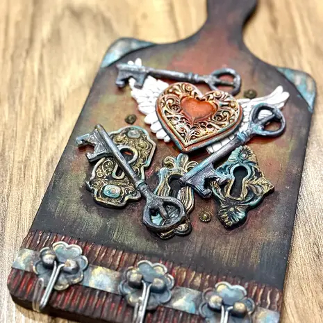 CE0084-CS - Katy Sue Designs - Moule en silicone - Locks and Key - Silicone Mould - Detail 2