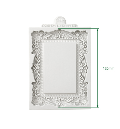 CE0104-CS - Katy Sue Designs - Moule en silicone - Large Vintage Frame - Silicone Mould - Detail 1