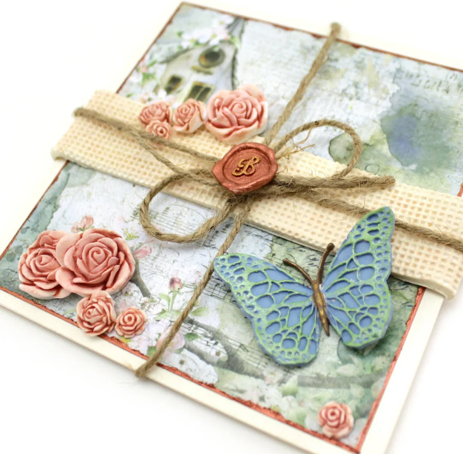 CE0148-CS - Katy Sue Designs - Moule en silicone - Delicate Detail Butterfly Duo - Silicone Mould - Detail 3