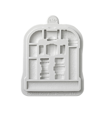 CE0150-CS - Katy Sue Designs - Moule en silicone - Petite Pipeworks - Silicone Mould - Detail 1