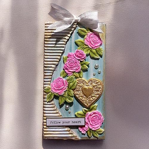 CE0151-CS - Katy Sue Designs - Moule en silicone - Ornate Heart Trio - Silicone Mould - Detail 3