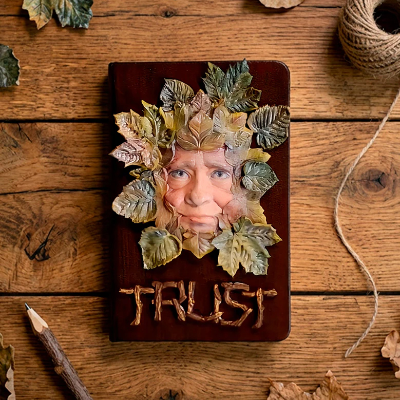 CF0072-CS - Katy Sue Designs - Moule en silicone - Forest Leaf Green Man - Silicone Mould - Detail 3