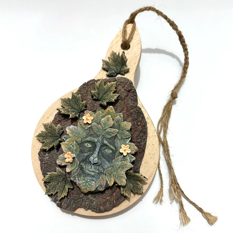 CF0072-CS - Katy Sue Designs - Moule en silicone - Forest Leaf Green Man - Silicone Mould - Detail 5