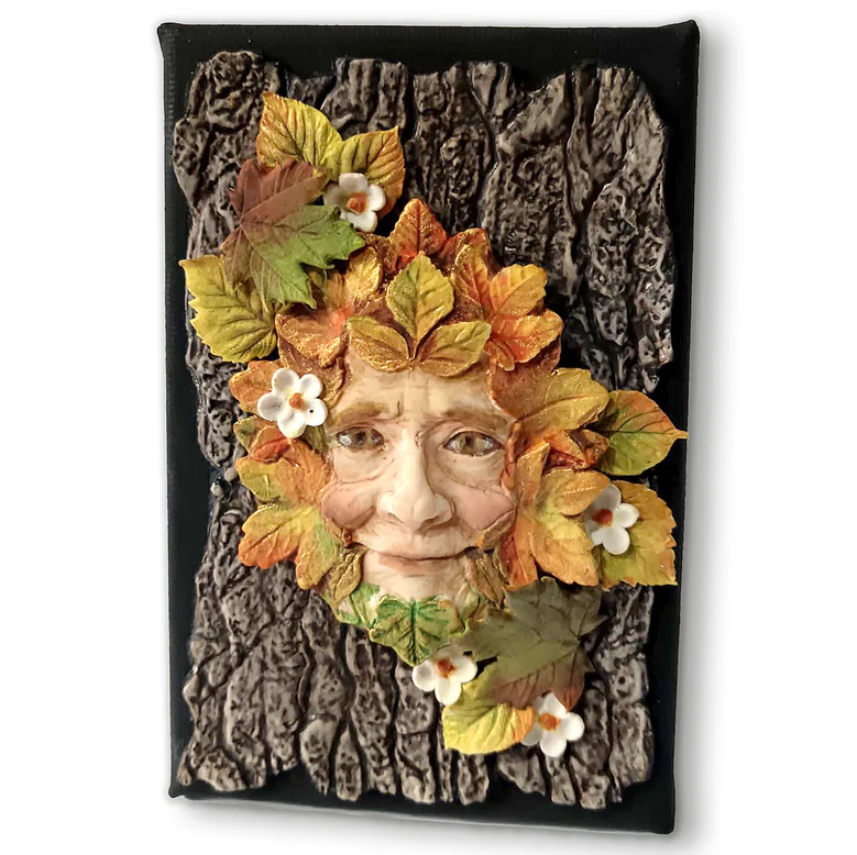 CF0072-CS - Katy Sue Designs - Moule en silicone - Forest Leaf Green Man - Silicone Mould - Detail 8