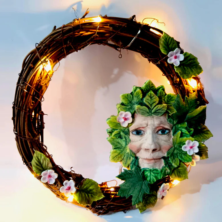 CF0072-CS - Katy Sue Designs - Moule en silicone - Forest Leaf Green Man - Silicone Mould - Detail 10