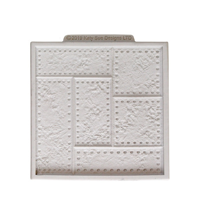 DM0053-CS - Katy Sue Designs - Moule en silicone - Riveted Metal Plate - Silicone Mould - Detail 1